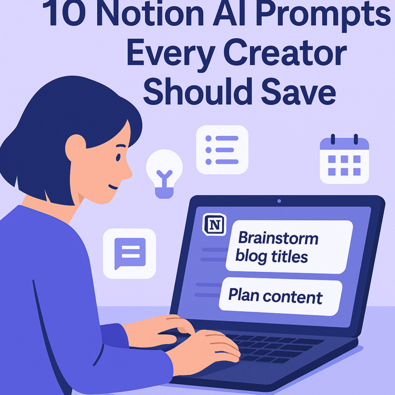 10 Notion AI Prompts Every Creator Should Save - Loopwise